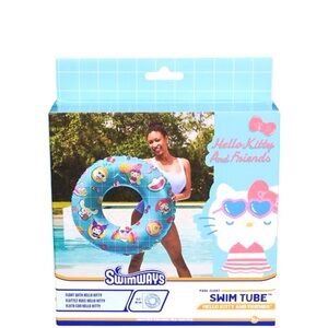 Swimways Hello Kitty Swim Tube Inflatable Pool Ring Float 31.5”